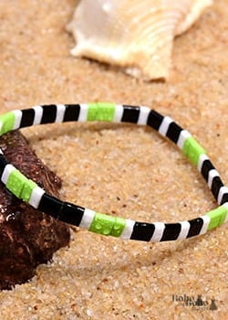 Pulsera Boho, Pulsera Tila Bead, Colorida